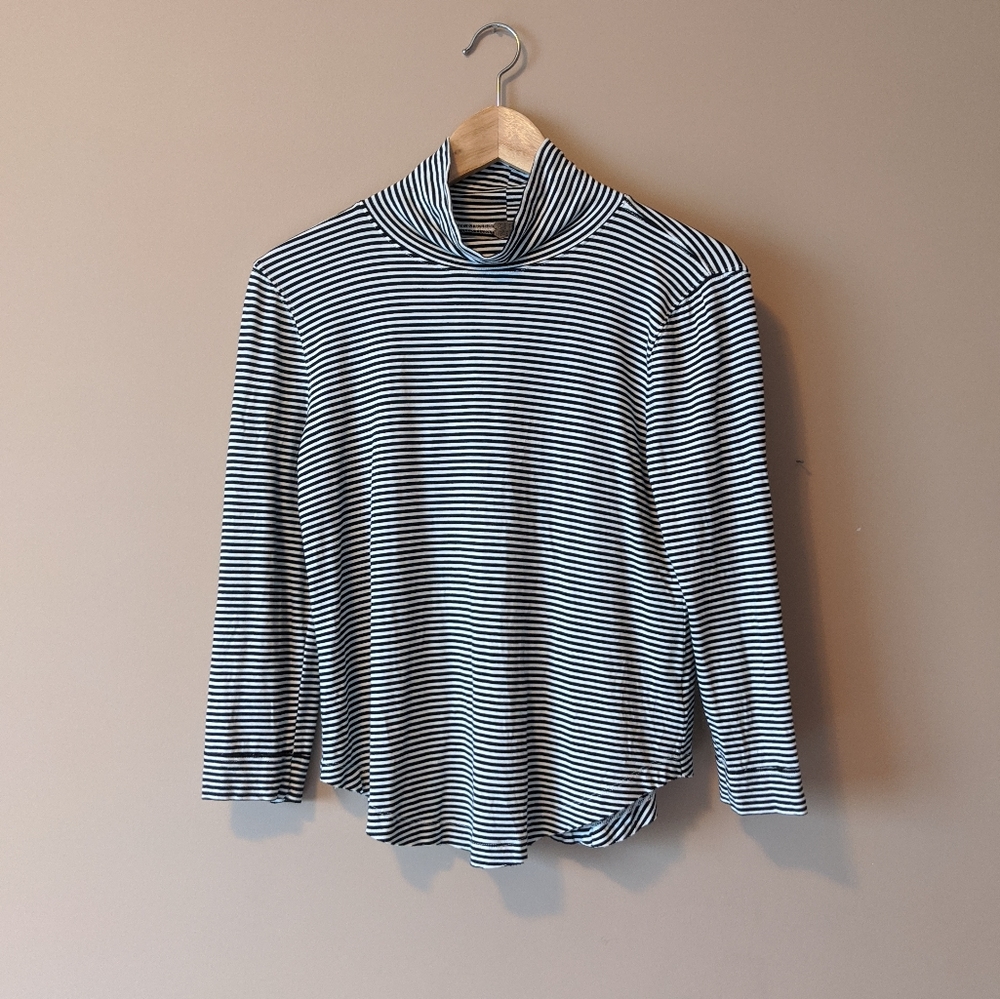 Striped Mock Neck Top- Free People